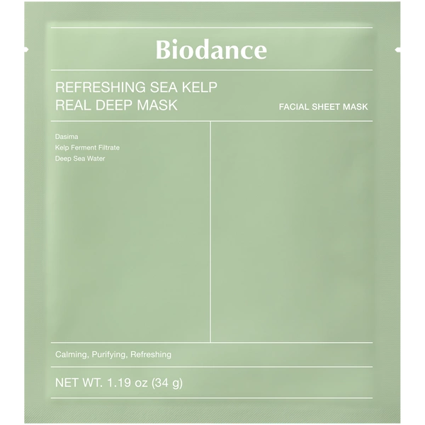 Biodance Refreshing Sea Kelp Real Deep Mask - Kojąco-Nawilżająca Maska do Twarzy 34g